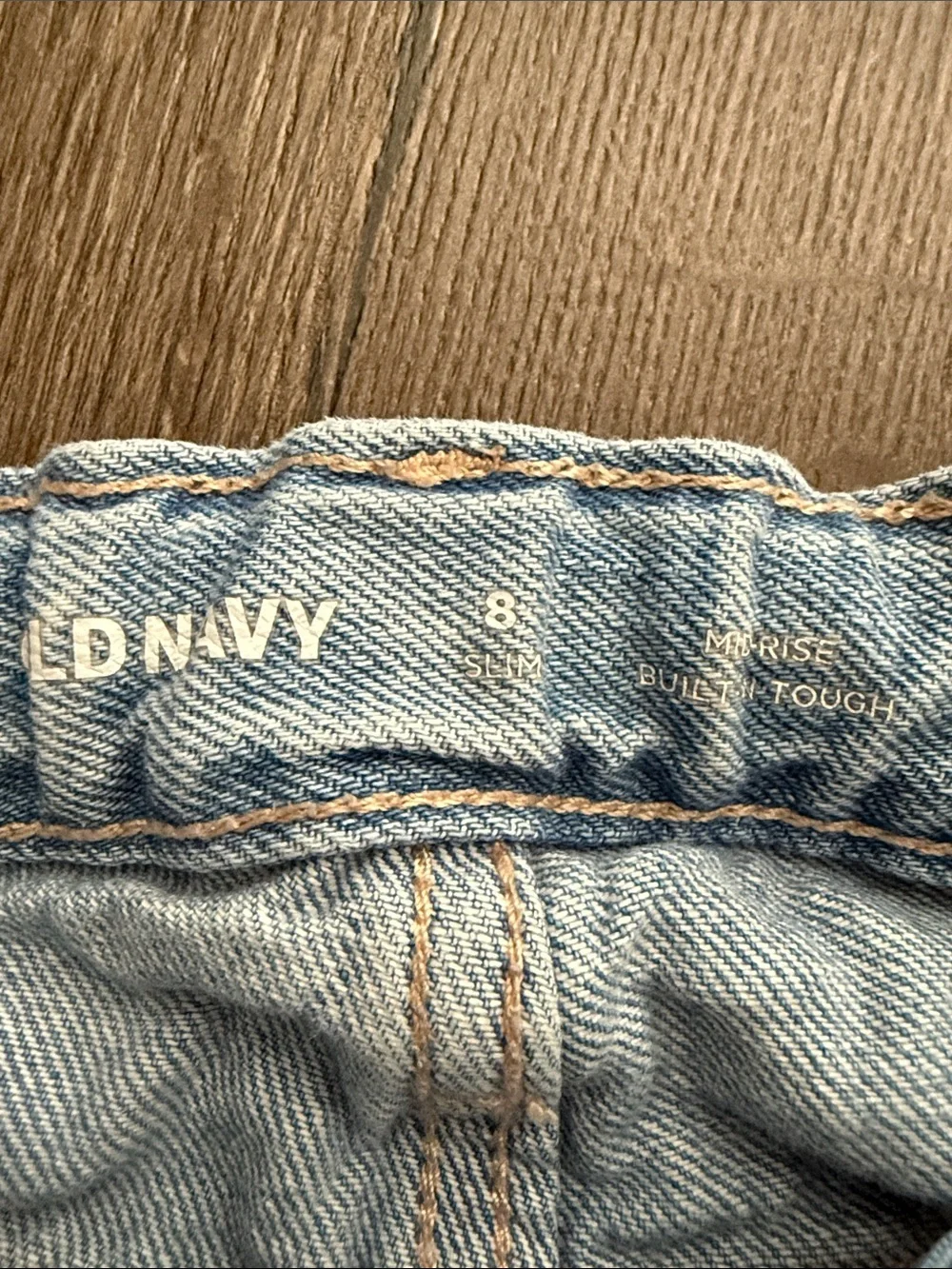 Old Navy Light Blue Distressed Denim Shorts